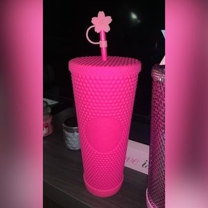 Starbucks 2021 China Matte Barbie Pink Studded 24oz Tumbler 🎀